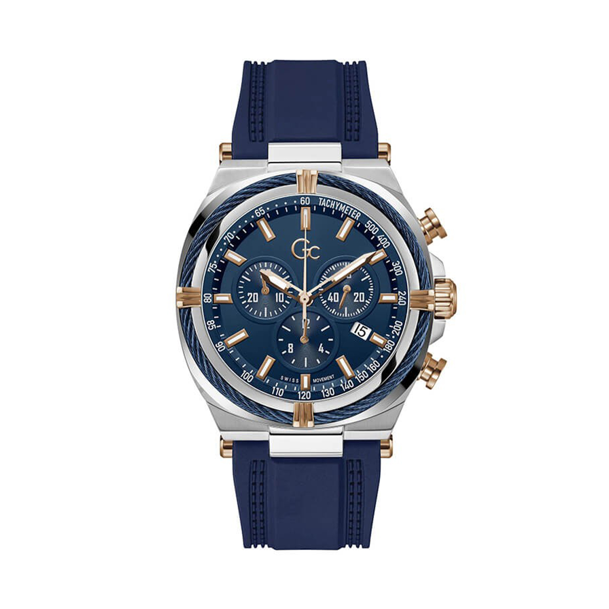 MONTRE GC HOMME CHRONO SILICONE